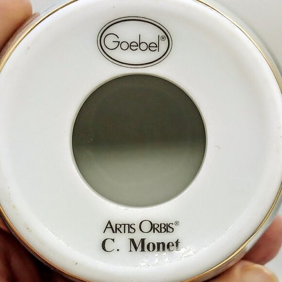 Goebel Artis Orbis Claude Monet Porcelain Candle Holder - Picture 7 of 7